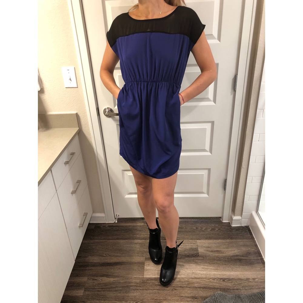 Purple cocktail dress